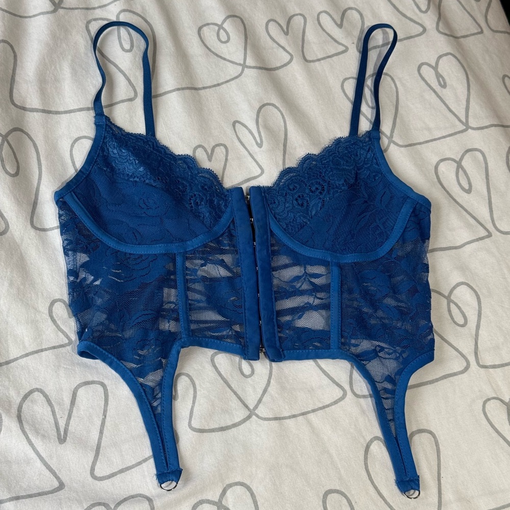 Blue Lace Bustier